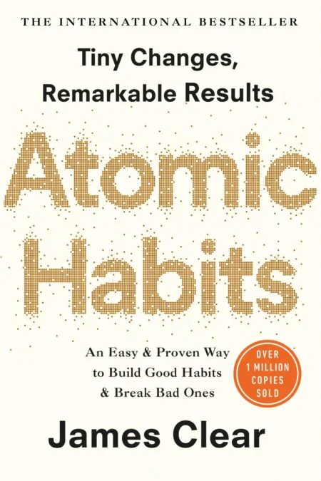 Atomic Habits book cover — by James Clear