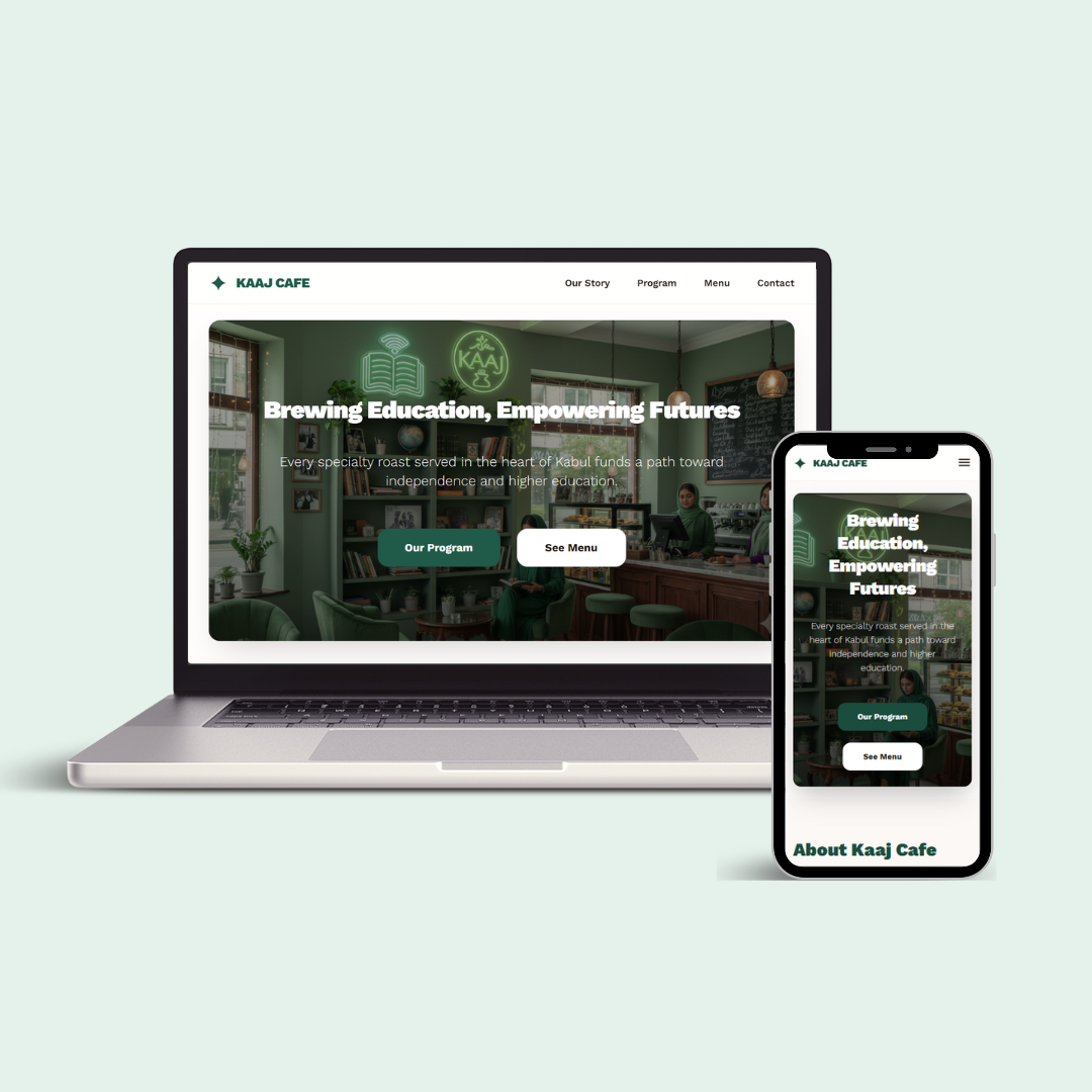 Kaaj Café Website